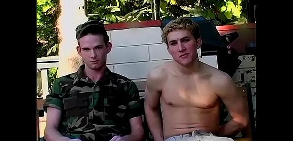  Fit jock sits down and lets his friend suck him off outside